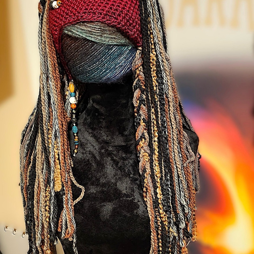 Custom Pirate Yarn Wig Adult Size Costume Cosplay Jack Sparrow